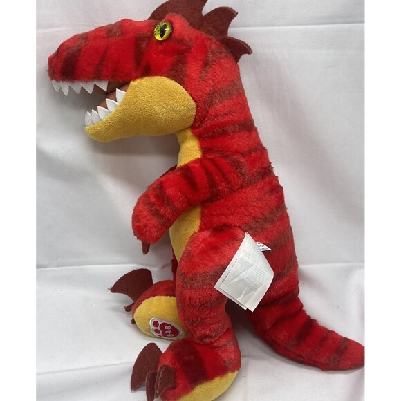 Build A Bear Red Dinosaur T Rex Velociraptor Raptor 19 Inch Plush Stuffed Animal - Picture 14 of 16